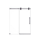 Frameless Single Sliding Shower Door With Clear Tempered Glass by HouseOfZazla