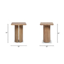 Sonoma - Square Pedestal Side Table - Antique Brown by HouseOfZazla