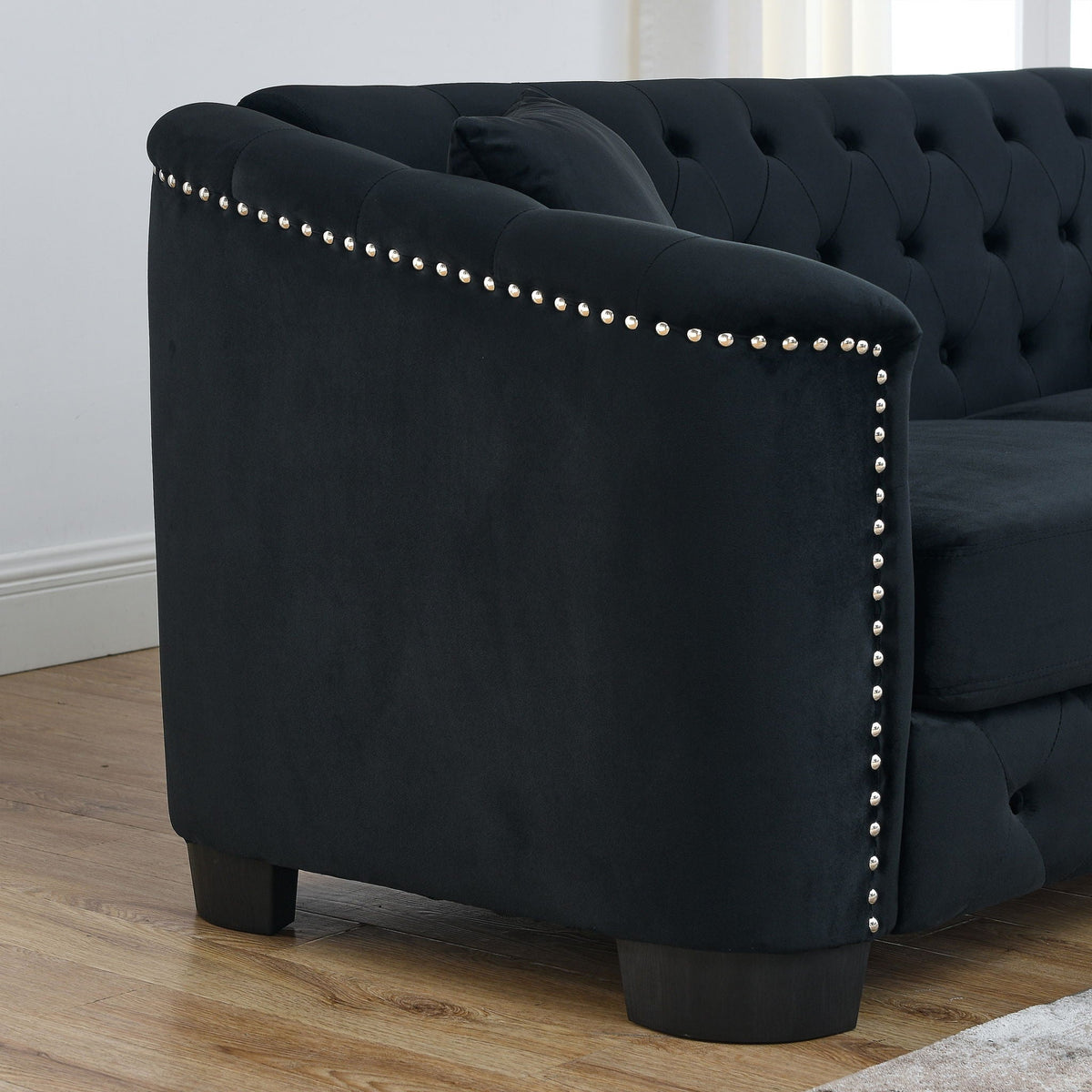 Modern Chesterfield Sofa With Tufted Backrest For Living Room, photo 11 of 36