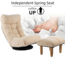 Adjustable Japanese Reclining Floor Chair Sofa With Metal Frame For Living Room by Unique Piece Furniture