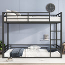 Metal Queen Over Queen Bunk Bed for Teens and Adults