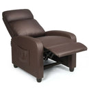 Recliner Sofa Wingback Chair with Massage Function by LJGDeals