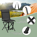 All weather Outdoor Foldable 360 Degree Swivel Chair with Iron Frame by LJGDeals