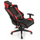 Massage Gaming Chair with Lumbar Support and Headrest by LJGDeals