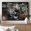 Red Wine and Glass Canvas Print by MyGreatCanvas | Canvas Wall Art Prints | Photo Prints & Wall Decor