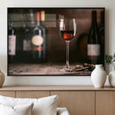 Red Wine and Bottle Canvas Print by MyGreatCanvas | Canvas Wall Art Prints | Photo Prints & Wall Decor