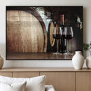 Wine and Barrel Wall Art Canvas Print by MyGreatCanvas | Canvas Wall Art Prints | Photo Prints & Wall Decor