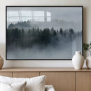 Autumn and Misty Trees in the Forest Wall Art Canvas Print, by MyGreatCanvas | Canvas Wall Art Prints | Photo Prints & Wall Decor