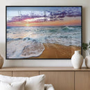 Coastal Sunset Art Beach Canvas Wall Art Print | Ocean Waves by MyGreatCanvas | Canvas Wall Art Prints | Photo Prints & Wall Decor