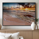 Sunset on Ocean Wall Art Canvas Print by MyGreatCanvas | Canvas Wall Art Prints | Photo Prints & Wall Decor