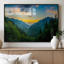 Green Forest Wall Art Canvas Print