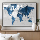 World Map Canvas Print – Framed Detailed Map of the World by MyGreatCanvas | Canvas Wall Art Prints | Photo Prints & Wall Decor