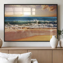 Serene Beach Path Canvas Art, Giclee Canvas Print with