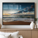 Ocean Beach Wall Art Canvas Print Sunset Artwork Print