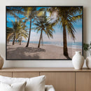 Palm Beach Tropical Island Wall Art Canvas Print by MyGreatCanvas | Canvas Wall Art Prints | Photo Prints & Wall Decor