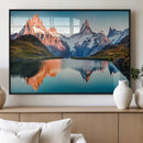 Landscape Mountain and Lake View Wall Art Canvas Print