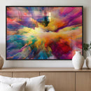 Blazing Vibrant Colors Cloud Wall Art Canvas Print