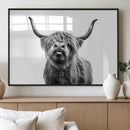 Fanny Scottish Highland Cow Cattle Art Print Farmhouse Wall by MyGreatCanvas | Canvas Wall Art Prints | Photo Prints & Wall Decor