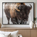 Bison Wall Art Canvas Print For Farmhouse, Wild Animal Wall by MyGreatCanvas | Canvas Wall Art Prints | Photo Prints & Wall Decor