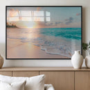Beach Sunrise Wall Art, Coastal Seascape Canvas Print, Ocean by MyGreatCanvas | Canvas Wall Art Prints | Photo Prints & Wall Decor
