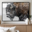 American Bison Wall Art Print – Majestic Buffalo Canvas
