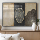 Tree Rings Canvas Wall Art Print – Minimalist Natural