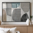 Canvas Print Wall Art Abstract Art Boho, Framed Boho Decor