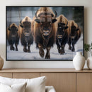 Buffalo Wall Art Canvas Print, American Bison Herd Wall Art by MyGreatCanvas | Canvas Wall Art Prints | Photo Prints & Wall Decor