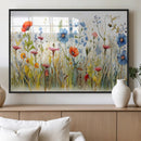 Colorful Wildflower Canvas Wall Art - Vibrant Floral