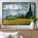 Wheatfield With Cypresses By Van Gogh Painting Wall Art