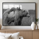 Bear and Cub Wall Art Canvas | 399 Bear Cub