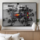 RedBull Formula 1 Canvas Wall Art Print