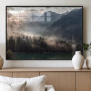 Foggy Mountain Canvas Print Forest Wall Art