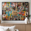 Abstract Art Collage Wall Art Canvas Print – Framed, Ready