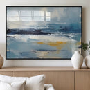 Abstract Ocean Canvas Wall Art - Coastal Blue and Gold by MyGreatCanvas | Canvas Wall Art Prints | Photo Prints & Wall Decor