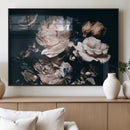 Pink Peonies Flowers Large Canvas Art Print