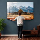 Vintage Old Barn Field Wall Art Canvas Print for Farmhouse by MyGreatCanvas | Canvas Wall Art Prints | Photo Prints & Wall Decor
