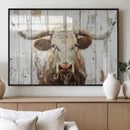 Rustic Longhorn Bull Wall Art Canvas Set – Western-Inspired by MyGreatCanvas | Canvas Wall Art Prints | Photo Prints & Wall Decor