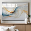 Decorative Turquoise Abstract Wave Wall Art Canvas Print by MyGreatCanvas | Canvas Wall Art Prints | Photo Prints & Wall Decor