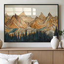Rustic Wood Mountain Wall Art Print | Triptych Giclee Print by MyGreatCanvas | Canvas Wall Art Prints | Photo Prints & Wall Decor