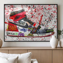 Jordan Shoes Graffiti Wall Art Canvas Print- Jordan Graffiti by MyGreatCanvas | Canvas Wall Art Prints | Photo Prints & Wall Decor