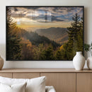Sunrise Over the Smoky Mountains Canvas Wall Art –