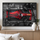 Ferrari Pit Stop Canvas Wall Art – Precision and Speed