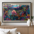 Framed Japanese 1986 Wall Art Print, Yayoi Kusama 1986 Wall
