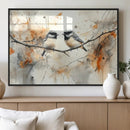 Abstract Watercolor Chickadee Bird Canvas Wall Art Print - by MyGreatCanvas | Canvas Wall Art Prints | Photo Prints & Wall Decor