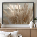 Pampas Grass Canvas Wall Art - Elegant Neutral Decor for