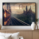 Harry Castle Wall Art Canvas Print, Wizard School Wall Art