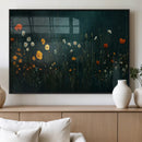 Framed Wildflower Field Wall Art, Framed Vintage Botanical