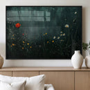 Wildflower Field Framed Wall Art, Vintage Botanical