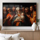 Religious Canvas Wall Art Print - Madonna and Child with
